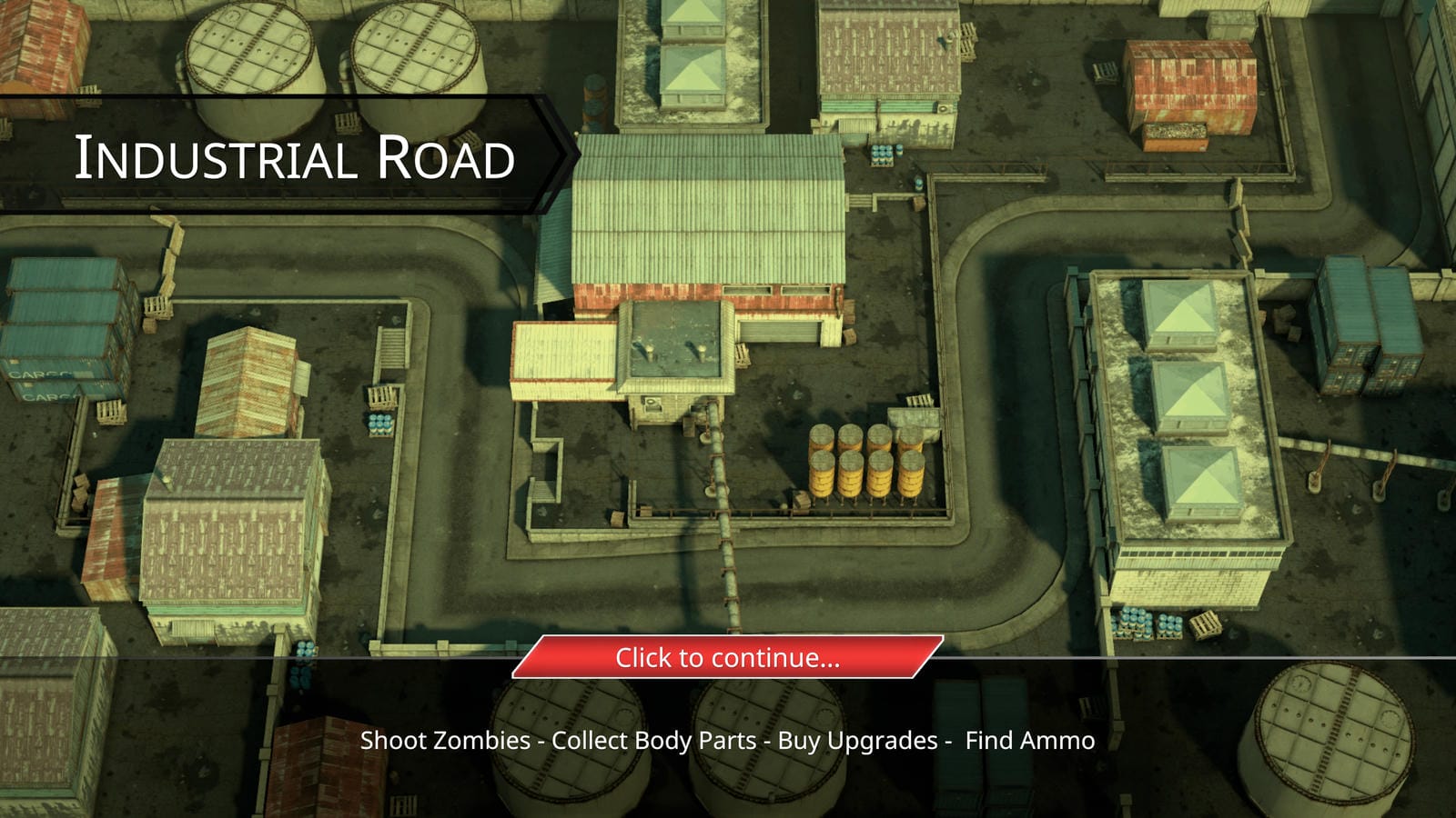Loading Screen in the Industrial Road map FPS